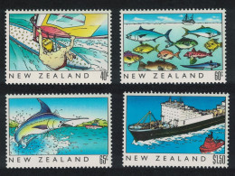 New Zealand Fish Ships 1989 MNH SG#1524-1529 - Unused Stamps