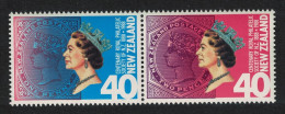New Zealand Royal Philatelic Society Pair 1988 MNH SG#1448-1449 Sc#888a - Unused Stamps