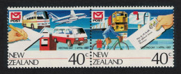 New Zealand Cycling Transport Vesting Day 2v Pair 1987 MNH SG#1421-1422 - Ungebraucht