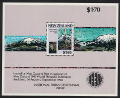 New Zealand National Parks Movement MS 1987 MNH SG#MS1432 MI#Block 13 Sc#876-879 - Ongebruikt