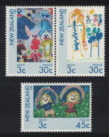 New Zealand Children's Paintings 3v 1986 MNH SG#1400-1402 - Unused Stamps