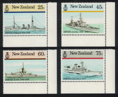 New Zealand Ships Warships Naval History 4v Corners 1985 MNH SG#1379-1382 - Unused Stamps