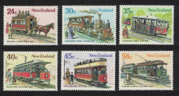 New Zealand Vintage Trams 6v 1985 MNH SG#1360-1365 - Unused Stamps