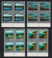 New Zealand Beautiful 4v Blocks Of 4 1983 MNH SG#1316-1319 - Unused Stamps