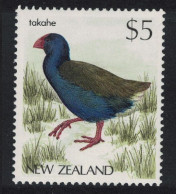 New Zealand Takahe Bird $5 1982 MNH SG#1296 - Unused Stamps