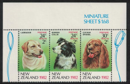 New Zealand Dogs 3v Strip 1982 MNH SG#1270-1272 - Neufs