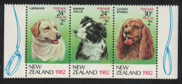 New Zealand Dogs 3v Strip Def 1982 SG#1270-1272 - Nuovi