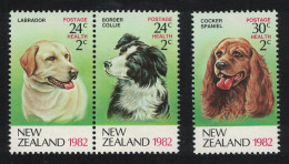 New Zealand Dogs 3v 1982 MNH SG#1270-1272 - Nuovi