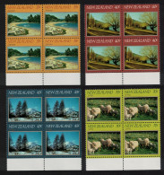 New Zealand Sheep Mountains Scenes Blocks Of 4 1982 MNH SG#1266-1269 - Nuovi