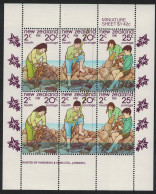 New Zealand Fishing Children Playing By The Sea Sheetlet 1981 MNH SG#MS1252 Sc#B111a - Neufs
