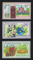 New Zealand Orchids Ploughing Geyser 3v 1980 MNH SG#1213-1215 - Unused Stamps