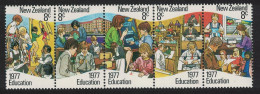 New Zealand Education 5v Strip 1977 MNH SG#1138-1142 - Neufs