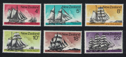 New Zealand Historic Sailing Ships 6v 1975 MNH SG#1069-1074 - Unused Stamps