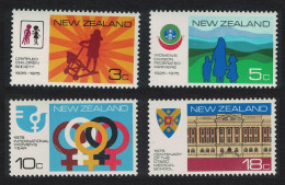 New Zealand Anniversaries And Events 4v 1975 MNH SG#1065-1068 - Unused Stamps