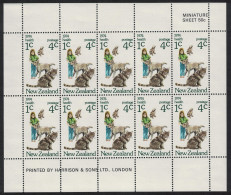 New Zealand Dogs Cats Health Stamps MS 1974 MNH SG#MS1057 - Unused Stamps