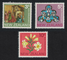 New Zealand Christmas 3v 1974 MNH SG#1058-1060 - Ongebruikt