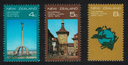New Zealand Centenaries Of Napier And UPU 3v 1974 MNH SG#1047-1049 - Ungebraucht