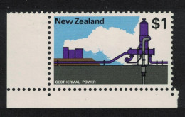 New Zealand Geothermal Power $1 Corner 1971 MNH SG#933 - Unused Stamps