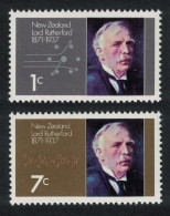 New Zealand Lord Rutherford Scientist 2v 1971 MNH SG#970-971 - Unused Stamps