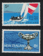 New Zealand Sailing One Ton Cup Racing Trophy 2v 1971 MNH SG#950-951 - Neufs