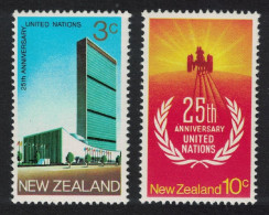 New Zealand 25th Anniversary Of United Nations 2v 1970 MNH SG#938-939 - Nuovi