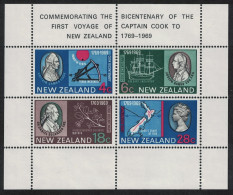 New Zealand Captain Cook MS 1969 MNH SG#MS910 MI#Block 1 - Unused Stamps