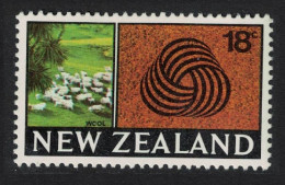 New Zealand Sheep And The Woolmark 18c 1968 MNH SG#875 - Unused Stamps