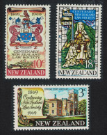 New Zealand Centenary Of New Zealand Law Society 3v 1969 MNH SG#894-896 - Unused Stamps