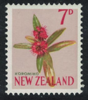 New Zealand Koromiko Flower 7d 1966 MNH SG#788d - Unused Stamps