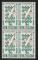 New Zealand Fourth National Scout Jamboree Trentham Block Of 4 1966 MNH SG#838 - Unused Stamps