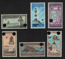 New Zealand Lighthouses Decimal Currency 6v 1967 MNH SG#L50-L55 - Unused Stamps