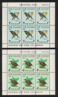 New Zealand Bell Bird Weka Rail Birds 2v In Sheetlets 1966 MNH SG#MS841 MI#451-452 Kb - Neufs