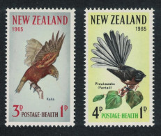 New Zealand Kaka Collared Grey Fantail Birds 2v 1965 MNH SG#831-832 MI#442-443 - Neufs
