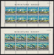 New Zealand Silver Gulls Penguins Birds 2 MSs 1964 MNH SG#MS823b MI#433-434 KB - Nuovi