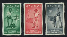 New Zealand Explorer Gold Digger Pioneer Woman 3v 1960 MNH SG#778-780 - Neufs