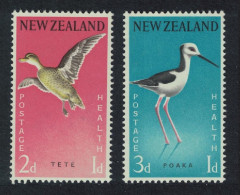 New Zealand Teal Stilt Birds 2v 1959 MNH SG#776-777 MI#386-387 - Nuovi