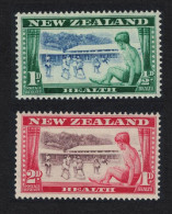 New Zealand Boy Sunbathing And Children Playing 2v 1948 MNH SG#696-697 - Ongebruikt