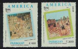 Paraguay Voyages Of Discovery Native Americans UPAEP 2v 1991 MNH SG#1332-1333 MI#4555-4556 Sc#2379-2380 - Paraguay