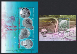 Papua NG Marilyn Monroe Commemoration 2 MSs 2008 MNH SG#MS1261-MS1262 - Papouasie-Nouvelle-Guinée