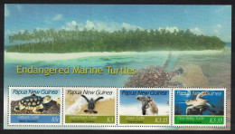 Papua NG Endangered Marine Turtles MS 2007 MNH SG#MS1164 - Papua New Guinea