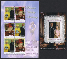 Papua NG Diamond Wedding Of Queen Elizabeth II 6v+MS 2007 MNH SG#1200-MS1206 - Papouasie-Nouvelle-Guinée