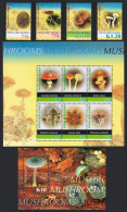 Papua NG Mushrooms Fungi 4v+Sheetlet Of 6v+MS 2005 MNH SG#1080-MS1090 Sc#1176-1181 - Papua Nuova Guinea