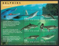 Papua NG Dolphins Protected Species MS 2003 MNH SG#MS1000 Sc#1098 - Papúa Nueva Guinea