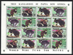 Papua NG WWF Tree-kangaroos Sheetlet Of 4 Sets 2003 MNH SG#989-992 MI#1017-1020 Sc#1090 A-d - Papua-Neuguinea