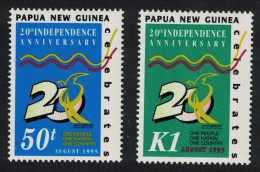 Papua NG Independence Anniversary 2v 1995 MNH SG#767-768 MI#759-760 Sc#880-881 - Papouasie-Nouvelle-Guinée