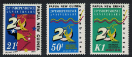 Papua NG Independence Anniversary 3v 1995 MNH SG#766-768 MI#758-760 Sc#879-881 - Papua New Guinea