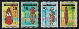 Papua NG Shields Art Gulf Artefacts 4v 1992 MNH SG#667-670 MI#655-658 Sc#786-789 - Papua-Neuguinea
