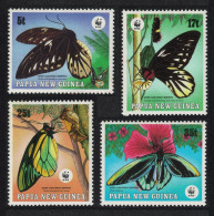 Papua NG WWF Queen Alexandra's Birdwing Butterfly 4v 1988 MNH SG#579-582 MI#574-577 Sc#697-700 - Papua Nuova Guinea