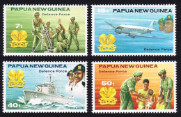 Papua NG Aircraft Patrol Boat Defence Force 4v 1981 SG#408-411 Sc#536-539 - Papua-Neuguinea