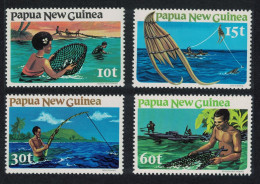 Papua NG Fishing 4v 1981 MNH SG#417-420 MI#418-421 Sc#545-548 - Papouasie-Nouvelle-Guinée